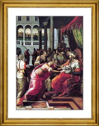 Luca Penni The Judgment of Otto - 21.5" x 26.5" Matted Framed Premium Archival Print