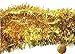 Rimobul Elegant Sparkly Hanging Tinsel Garland- 3 Pcs, 3.5 Inch X 6 Feet (Gold)