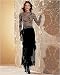 Ruffled silk skirt