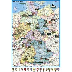 Schmidt Spiele - Deutschlandkarte, 500 Teile Puzzle