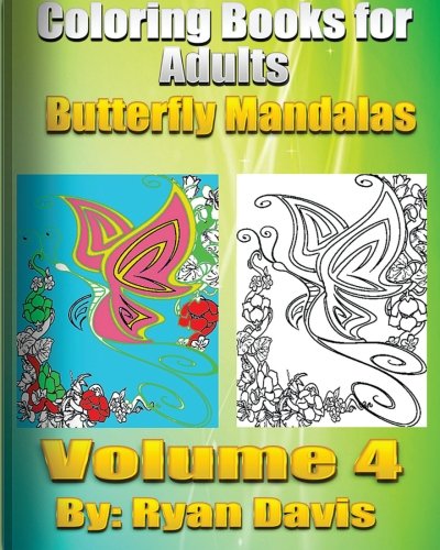 Coloring Book For Adults Butterfly Mandalas (Animals & Mandalas )