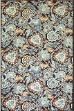Vera Bradley Java Rug 2'x3' Dark Brown/aqua