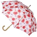 Totes Sweet Daisies Stick Umbrella - White
