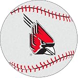 Fanmats Ball State Cardinals Baseball-Shaped Mat