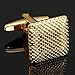 Classic Men Gold Plated Cufflinks Square Cuff Links GP