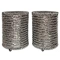 Beaded Hurricane Holder - Set of 2