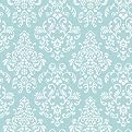 Delicate Document Damask - Powder Blue (20.5")