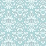 Delicate Document Damask - Powder Blue (20.5