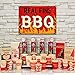 Real Fine BBQ Barbecue Kitchen Restaurant Sign 16 x 12