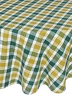 COINCASA Mantel de Mesa Verde/Lima Ø180 cm