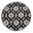 Sofia Rug - Black/ Ivory (5'6" Round)