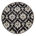 Sofia Rug - Black/ Ivory (5'6" Round)