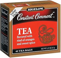 Bigelow Constant Comment Tea, 40-Count Boxes (Pack of 6)