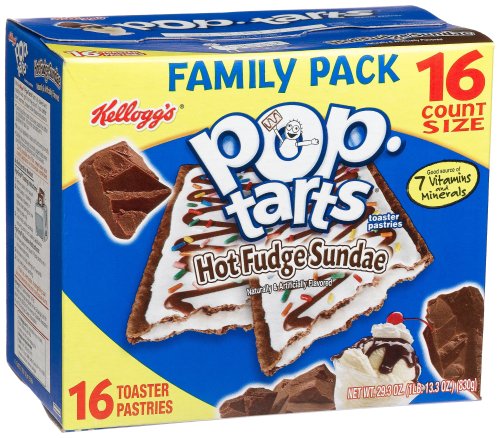 Pop-Tarts, Frosted Hot Fudge Sundae, 16-Count Tarts (Pack of 8)