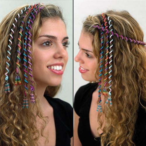 (Set of 4) Color Twists: Colorful Hair Wrap Accent Accessories