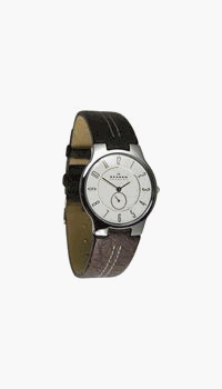 Skagen Men's 433LSL1 Slim Brown Leather Watch