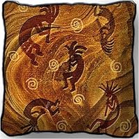 Kokopelli the Ancient Ones Pillow - 17 x 17 Pillow