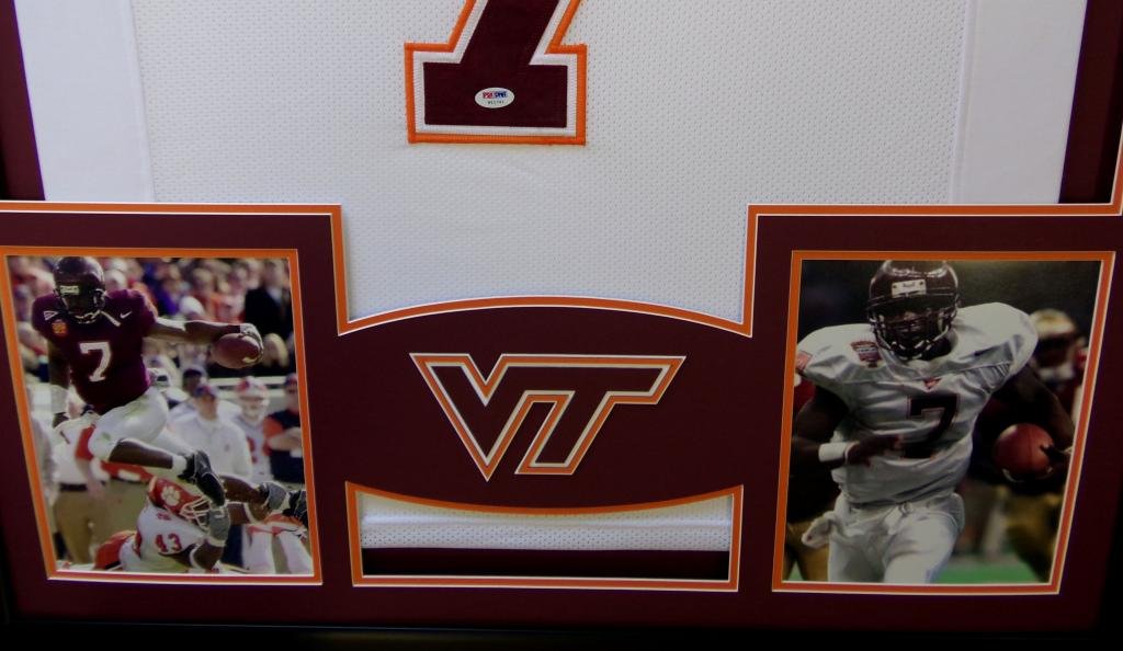Michael Vick Framed Jersey Signed PSA/DNA COA Autographed Virginia ...