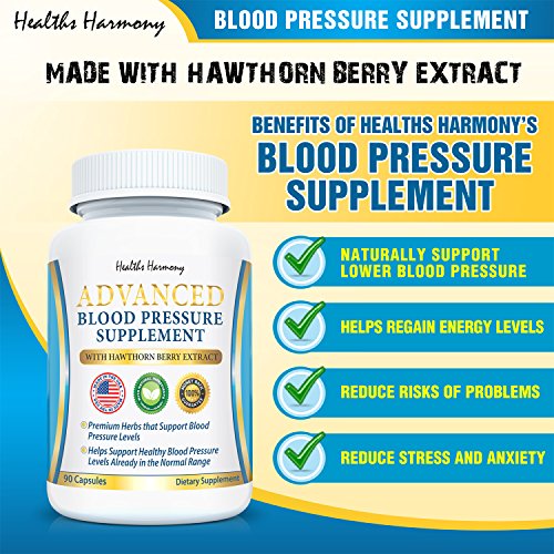 Best Blood Pressure Support Supplement (NONGMO) Premium Natural