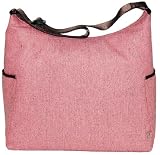 OiOi Herringbone Diaper Hobo (Pink/Chocolate)
