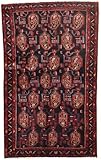 IMAGE OF 3'4 x 5'6 Handmade Knotted Persian Hamadan Semi-antique Area Rug From Iran/Persia - 47593
