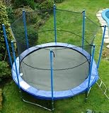 ZupapaTM 15' Ft Trampoline with Net Enclosure & Free Safety Pad /Ladder Combo