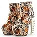 SHOW STORY Cool Zip High-top Bone High Heel Hidden Platform Ankle Boots,LF40603