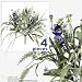 FOUR 17" Pansy Astilbe Mixed Artificial Flower Grass Arrangement _Lavender Purple