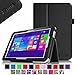 Fintie Toshiba Encore 2 WT10 Folio Case - Premium Leather Stand Cover with Stylus Holder for Toshiba Encore 2 WT10-A32 / A64 10.0-Inch Windows 8.1 Tablet - Black