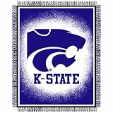 Kansas State Wildcats NCAA 48x60 Triple Woven Throw Blanket (Focus Series)