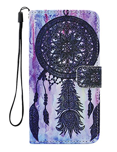 Grand Prime Case, Cafeleo Galaxy Grand Prime Wallet Case, Luxury Pu Leather Case Flip Cover with Card Slots Stand for Samsung Galaxy Grand Prime(g530) (Black Aeolian Bells)