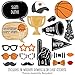 Big Dot of Happiness Nothin' but Net - Basketball Photo Booth Props Kit - 20 Count