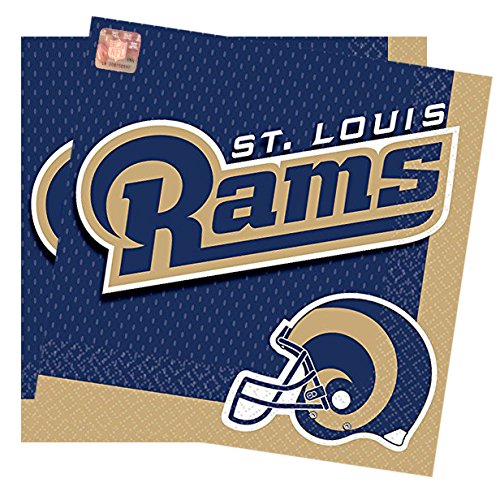 Officially Licensed NFL Luncheon Napkins 16 Count Package of 6.5 Inches