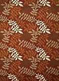 IMAGE OF Concord Global Chester Contemporary Area Rug Leafs Red 7'10 x 10'6 Rug (9780)