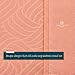 Elegant Designer Bed Sheets Set 6 pc - Silky Soft High Quality Patterned 1800 Brushed Microfiber Bedding - 4 Pillowcases, Extra Deep Pocket Fitted and Flat Sheet - by Cosy House (Peach - Wavy, King)