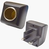 Electronics : Car Cigarette Adaptor Charger to 3 Pin Mains Converter - UK Adapter