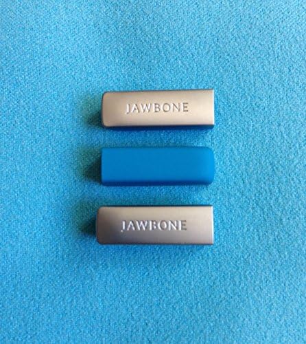 QDI New 3pcs Blue Replacement End Caps Covers for Jawbone up 2 2nd Gen 2.0 Bracelet Band Wristband Sport Band Cap Dust Protector (Not for the 1st Gen)