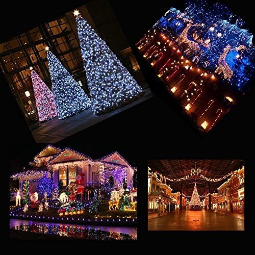 XmasLed 6.7ftx9.8ft(2mx3m) Waterproof Green Wire 200 Leds Net Mesh Twinkle Lighting Christmas Wedding Party Lights Yellow