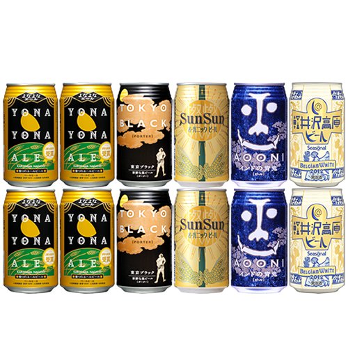よなよなエール 350ml 5種 12缶 お花見飲み比べセット