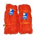 World Sport Pair of 8x24x4x10 Orange Soccer Nets