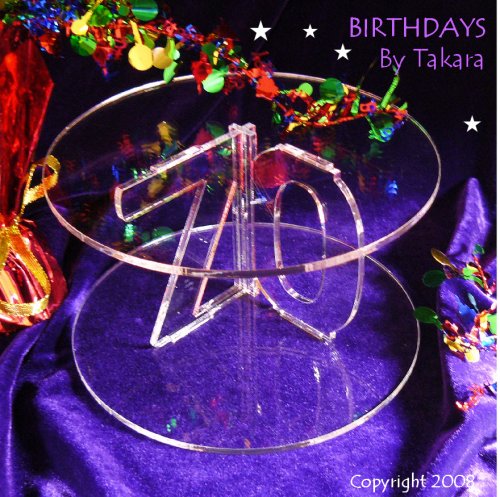 70th BIRTHDAY CAKE STAND