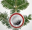 Cleveland Indians Silver Coin Ornament