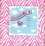 Pink and White Zebra Stripe Twin Sheet Set 100% Cotton Sheets