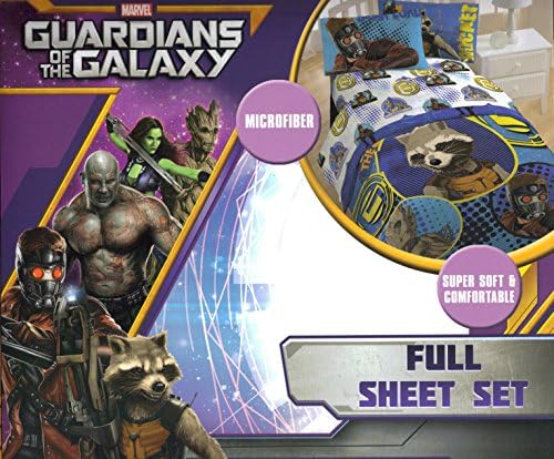 Guardians of the Galaxy 5pc Full Comforter and Sheet Set, Bedding Collection