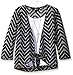 Amy Byer Girls' Big Tie-Front Sweater Top with Layering Tank and Necklace