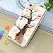 iPhone 7 Case Clear with Design, Swees Designer Pattern Case Cover, Colorful Cute Girly Case for Girls Women for Apple iPhone 7 4.7 inches Rose Gold, Love Tree