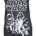 Star Wars Poster V-Neck Ladies Juniors T-Shirt - Charcoal Heather (X-Large)