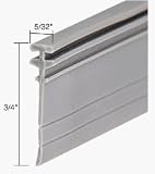 CRL Gray Shower Door Vinyl T Seal and Sweep - 36 in long