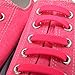 Homeout 1 Set(16pcs) No Tie Silicon Shoelaces - Colorful (Pink, 16pcs/Adults)