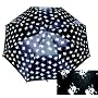 Punk Rock Retro SKULLS Black Rain Umbrella